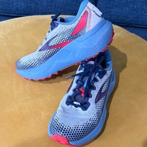 Brooks Vibrant Blue and Pink Athletic Shoes